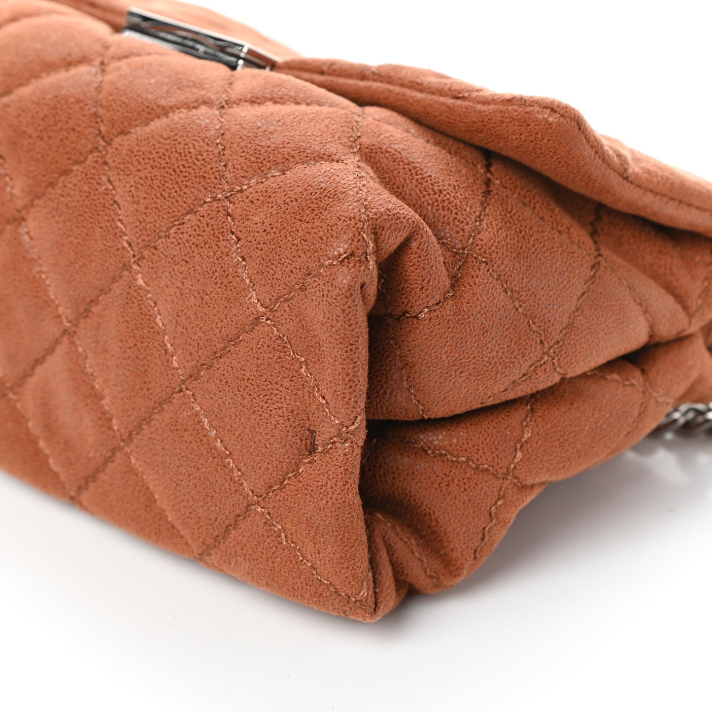 Shaggy Deer Quilted Small Beckett Chain Shoulder Bag Brandy