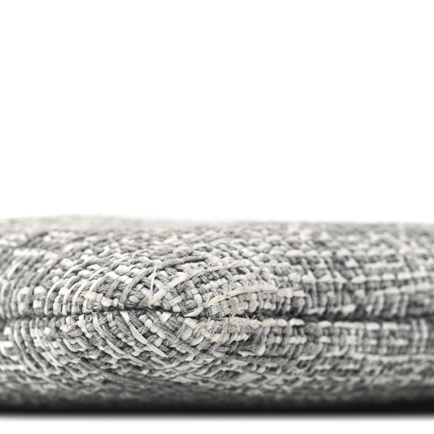 Chanel Canvas Large Deauville Pouch Grey 9 of 10