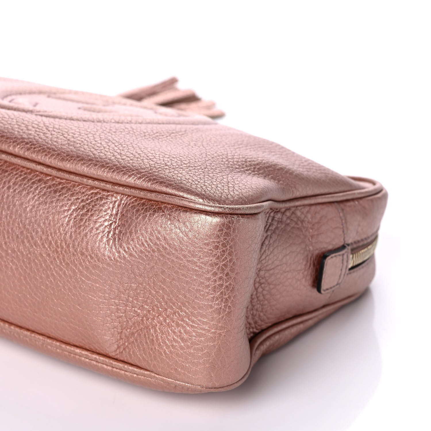 Gucci Metallic Pebbled Calfskin Small Soho Bowler Pink 11 of 11