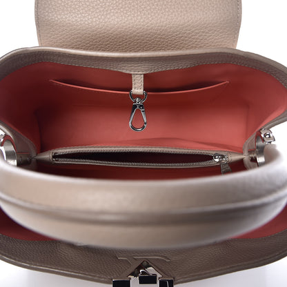 Louis Vuitton Taurillon Capucines MM Galet Coral Pebble 5 of 10