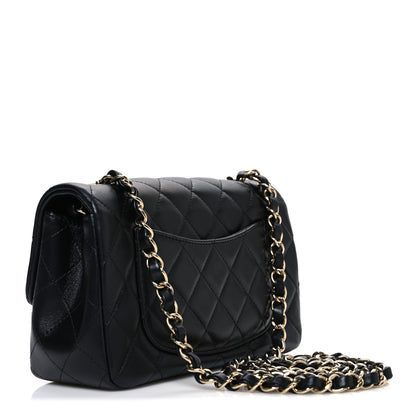 Chanel Lambskin Quilted Mini Rectangular Flap Black 3 of 10