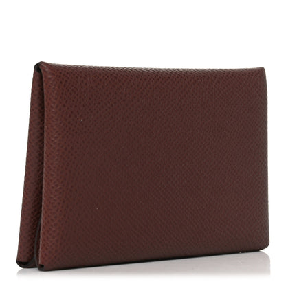 Hermes Epsom Calvi Duo Card Case Terre 3 of 8