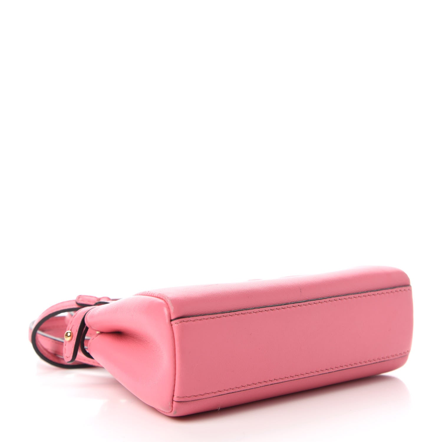 Fendi Shiny Nappa Micro Peekaboo Iconic Satchel Rosa Fluo 4 of 9