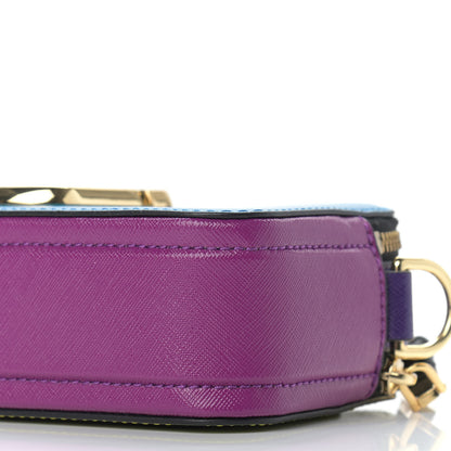 Marc Jacobs Saffiano Small Snapshot Camera Bag Blue Multicolor 8 of 8