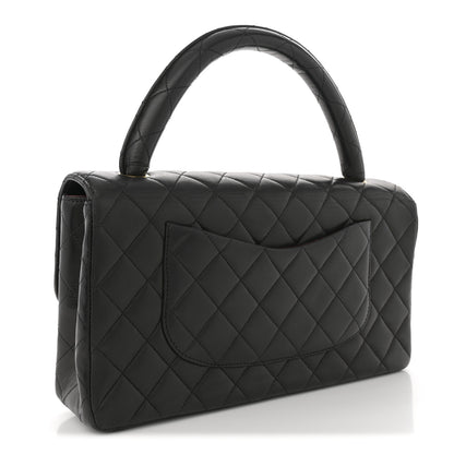 Chanel Lambskin Quilted Medium Rectangular Kelly Flap Bag Black 2 of 11