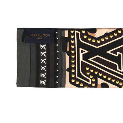 Louis Vuitton Silk Monogram LV World Bandeau Brown 3 of 3