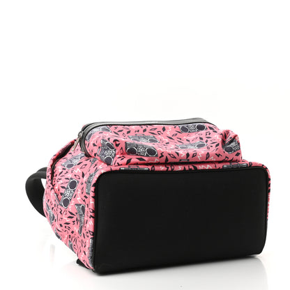 Saint Laurent Canvas Radio Print City Backpack Pink 4 of 8