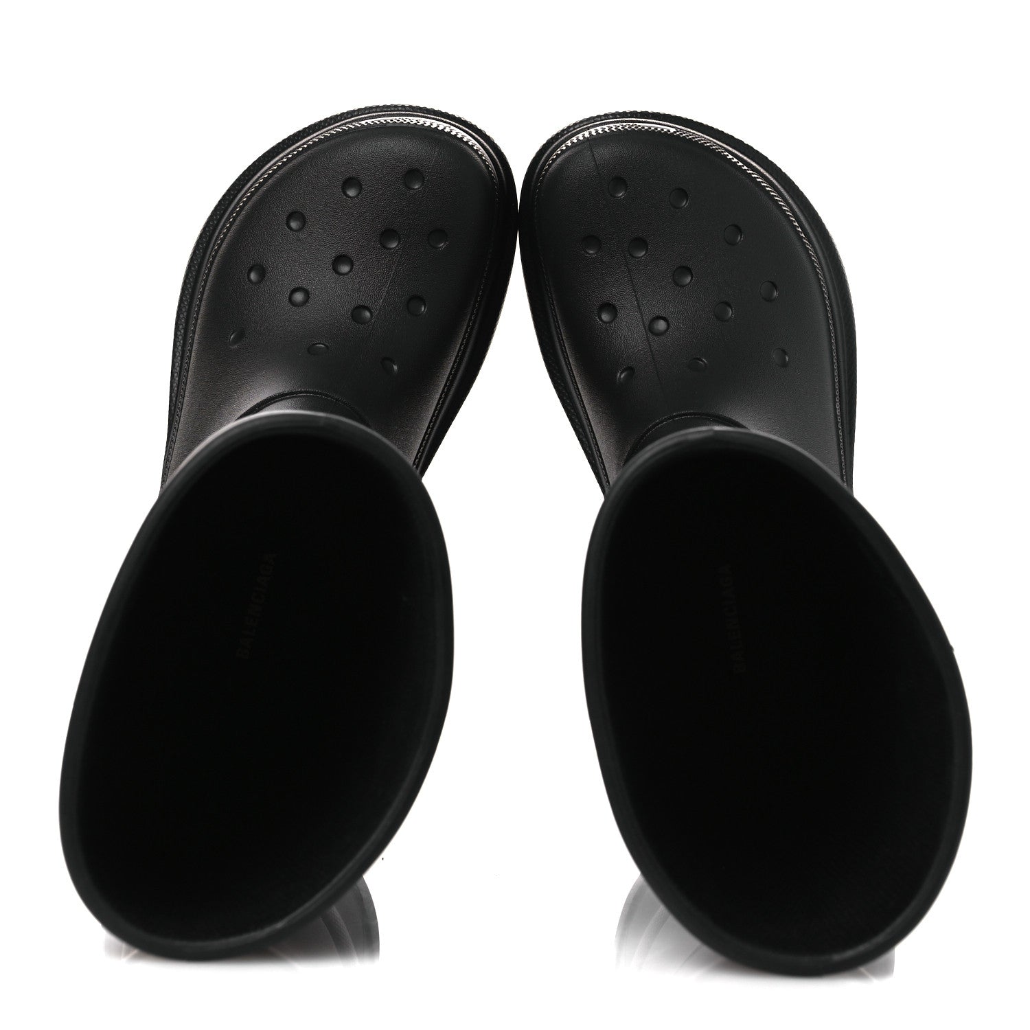 Balenciaga X CROCS Rubber Womens Rain Boots 36 Black 2 of 10