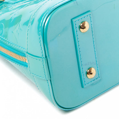Louis Vuitton Vernis Alma BB Blue Lagon 5 of 9