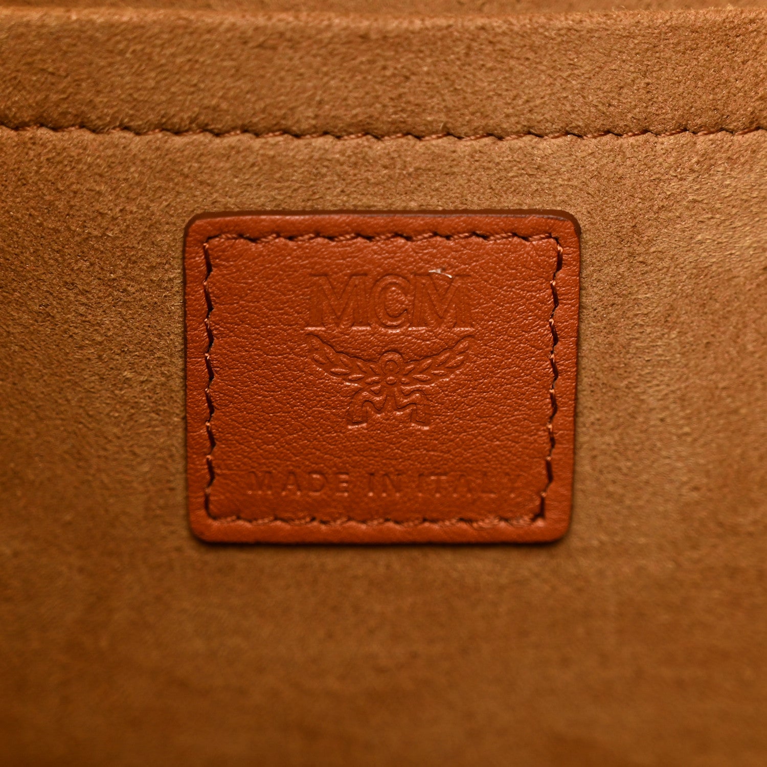 MCM Calfskin Ottomar Medium Aren Flap Hobo Bombay Brown 6 of 10