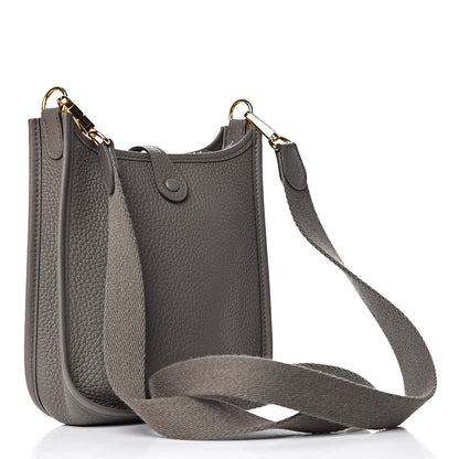 Hermes Taurillon Clemence Evelyne TPM Etain 3 of 12