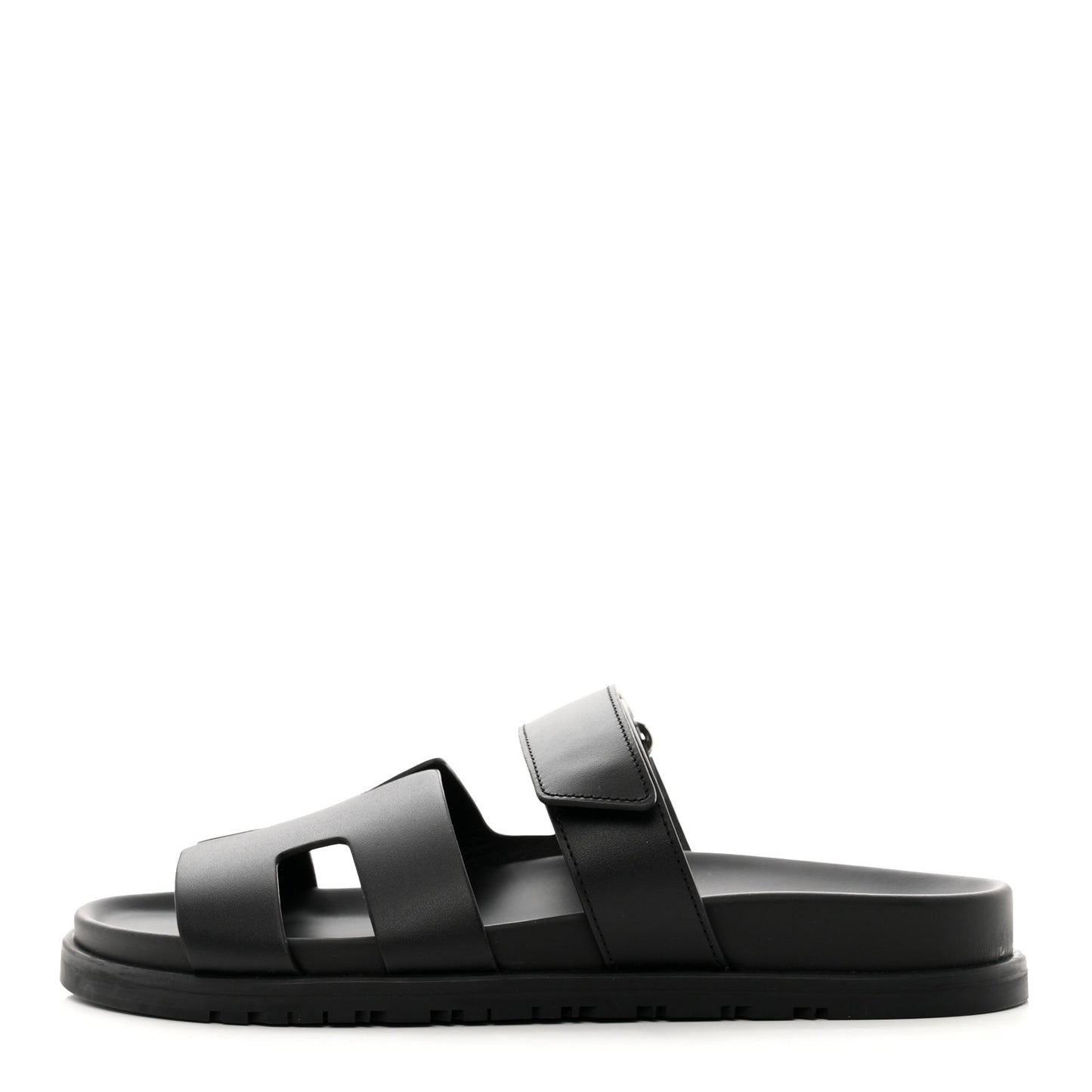Calfskin Womens Chypre Sandals 39.5 Black