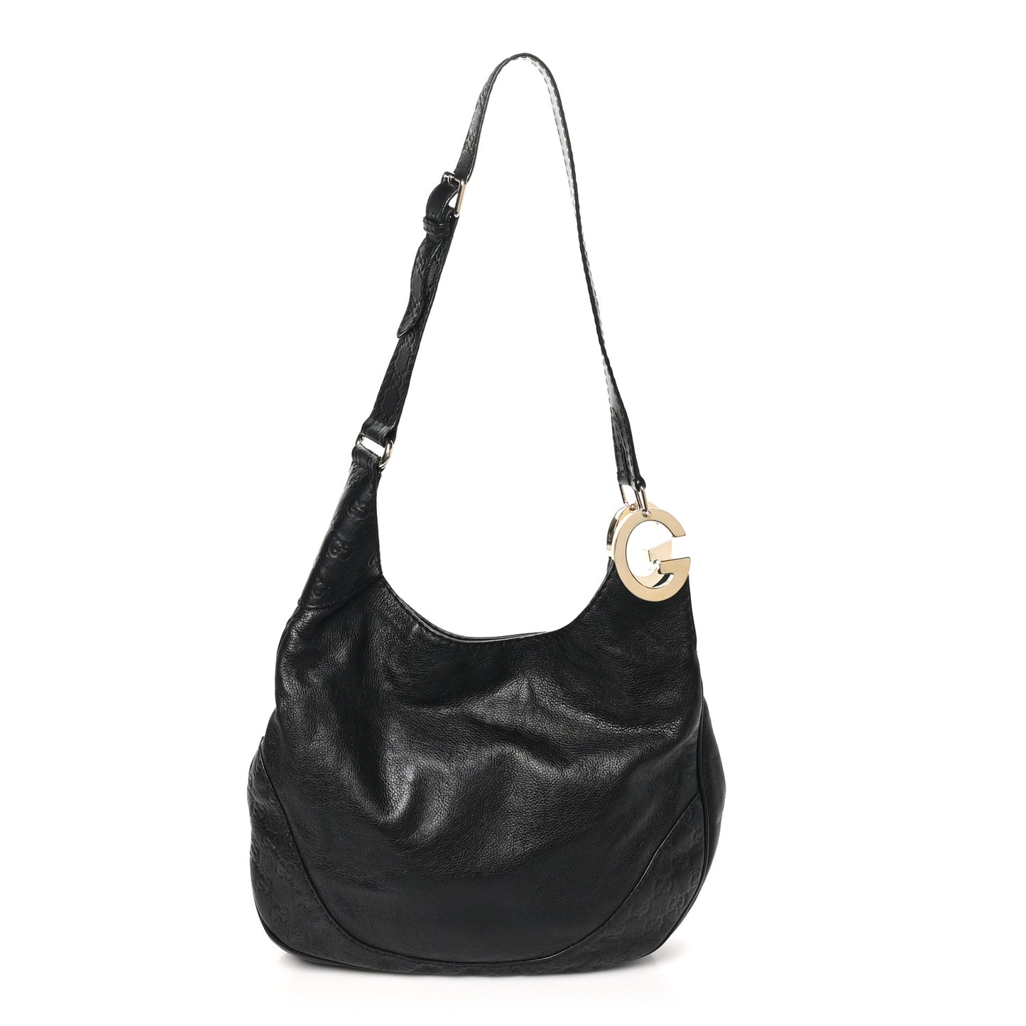 Guccissima Medium Charlotte Hobo Black
