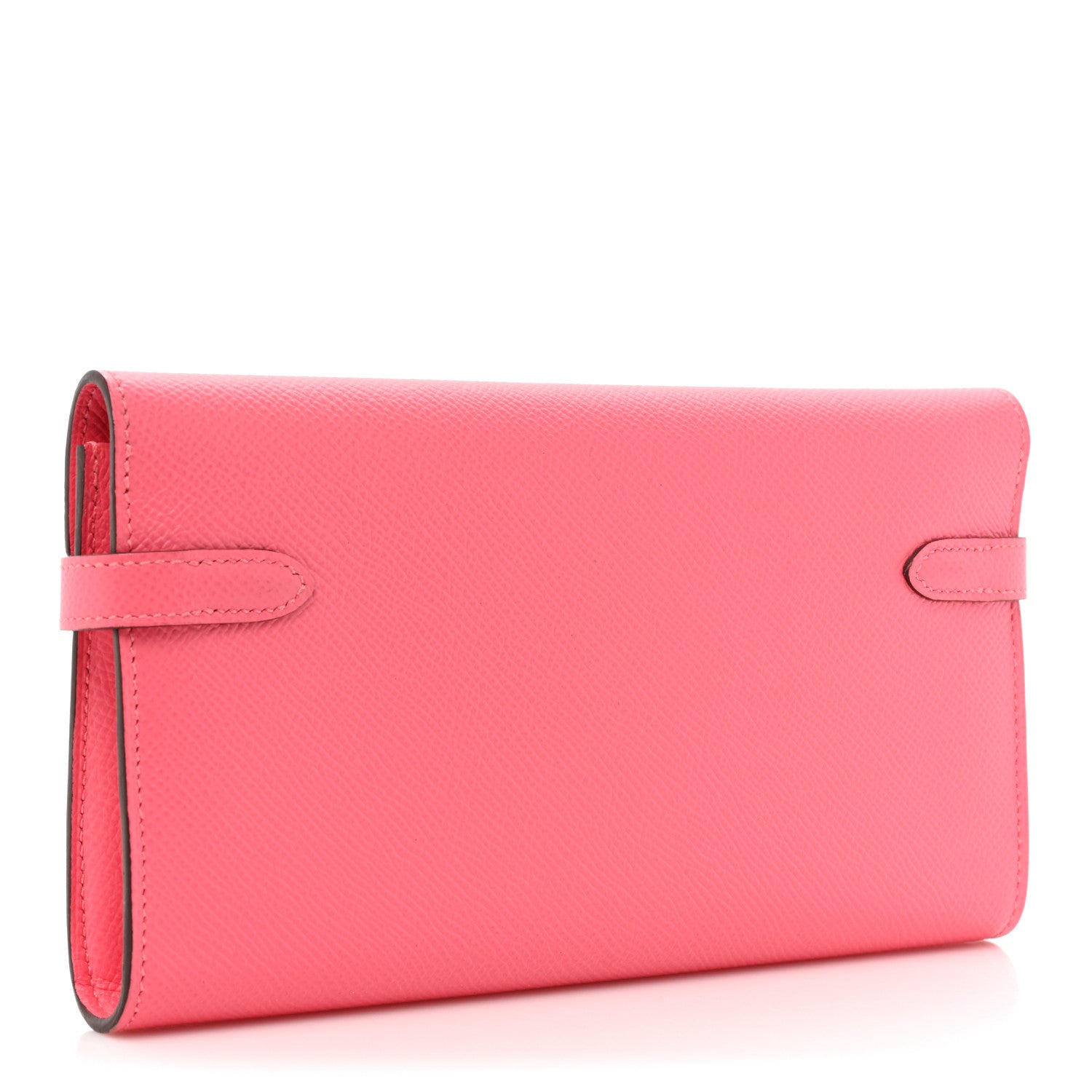 Hermes Epsom Kelly Longue Wallet Rose Azalee 3 of 18