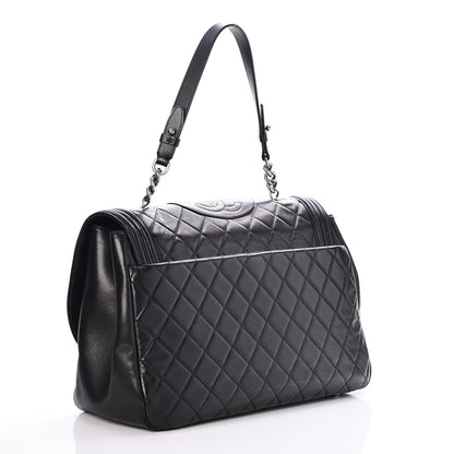 Chanel Lambskin Quilted Large Antik Boy Flap Black 3 of 8