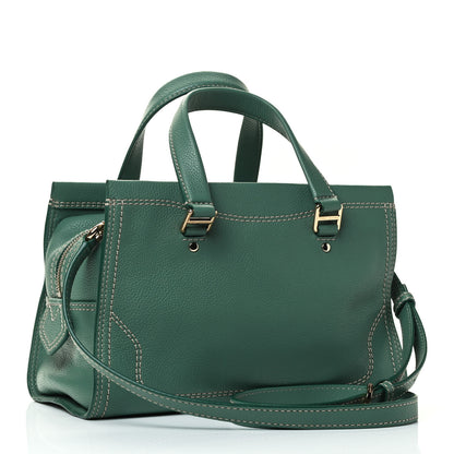 Marc Jacobs Textured Calfskin Cruiser Convertible Satchel Green 2 of 5