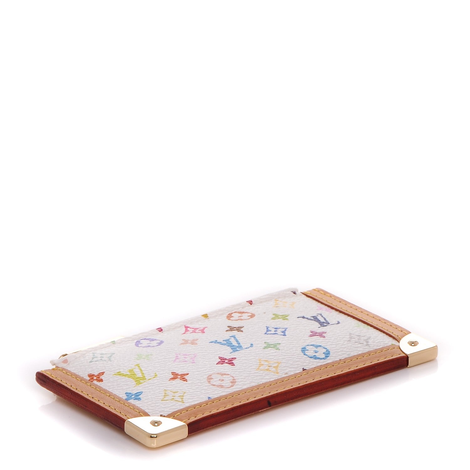 Louis Vuitton Monogram Multicolor Key Pouch White 4 of 6