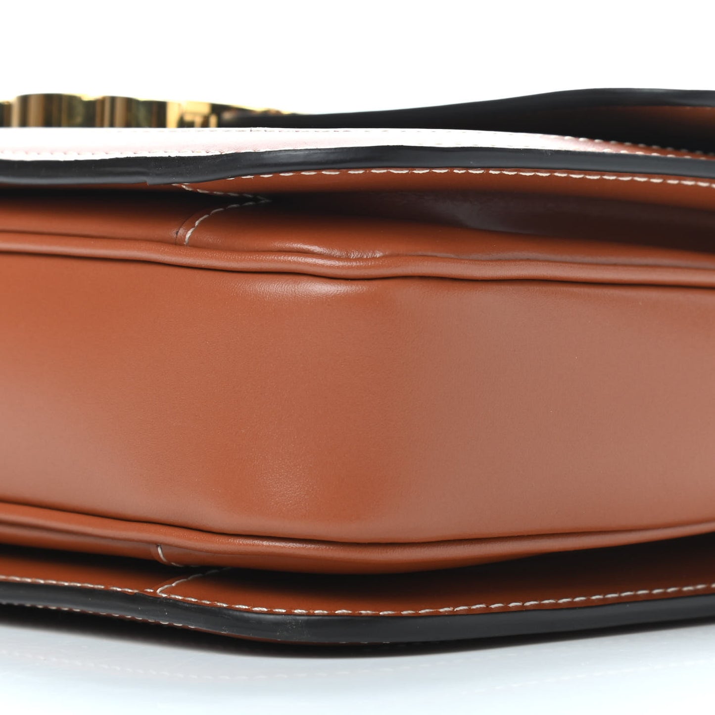 Triomphe Canvas Calfskin Medium Triomphe Bag Tan