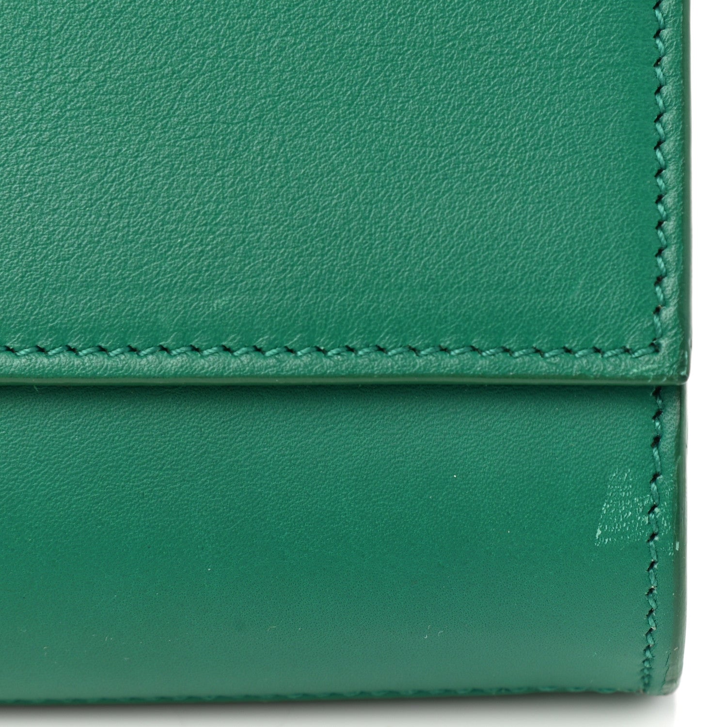 Saint Laurent Calfskin Classic Y Ligne Clutch Green 11 of 11