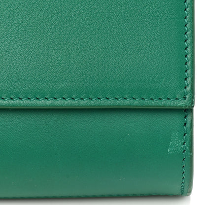 Saint Laurent Calfskin Classic Y Ligne Clutch Green 11 of 11