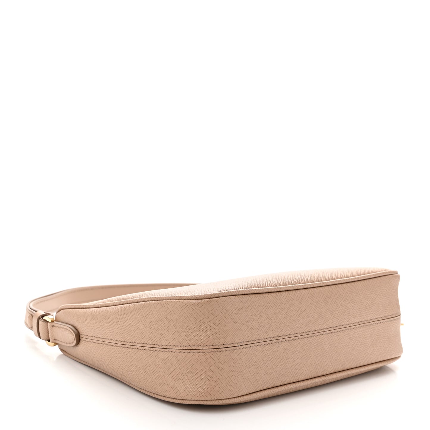 Saffiano Lux Re-Edition Mini Shoulder Bag Cammeo