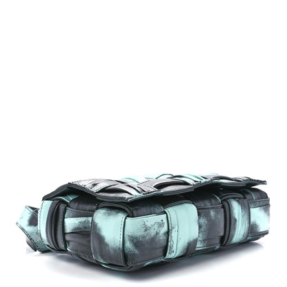 Bottega Veneta Foulard Tie Dye Maxi Intrecciato Padded Cassette Crossbody Bag Celadon Inkwell 4 of 12