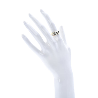 Cartier 18K Pink Yellow White Gold Les Must De Trinity Five Band Ring 51 5.75 2 of 6
