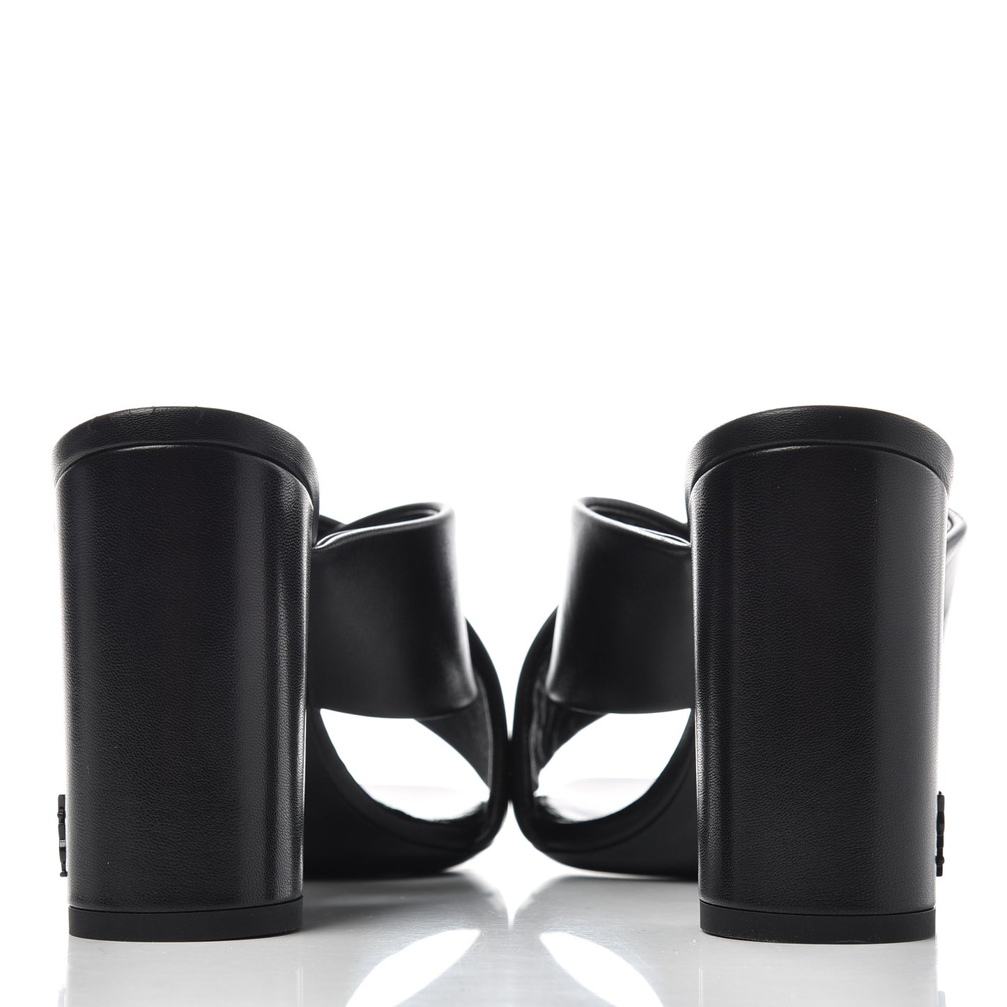 Calfskin LouLou Mules 37.5 Black