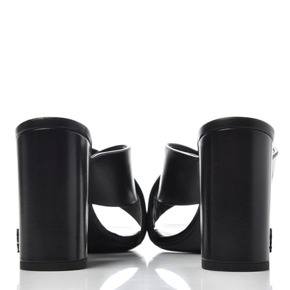 Saint Laurent Calfskin LouLou Mules 37.5 Black 7 of 11