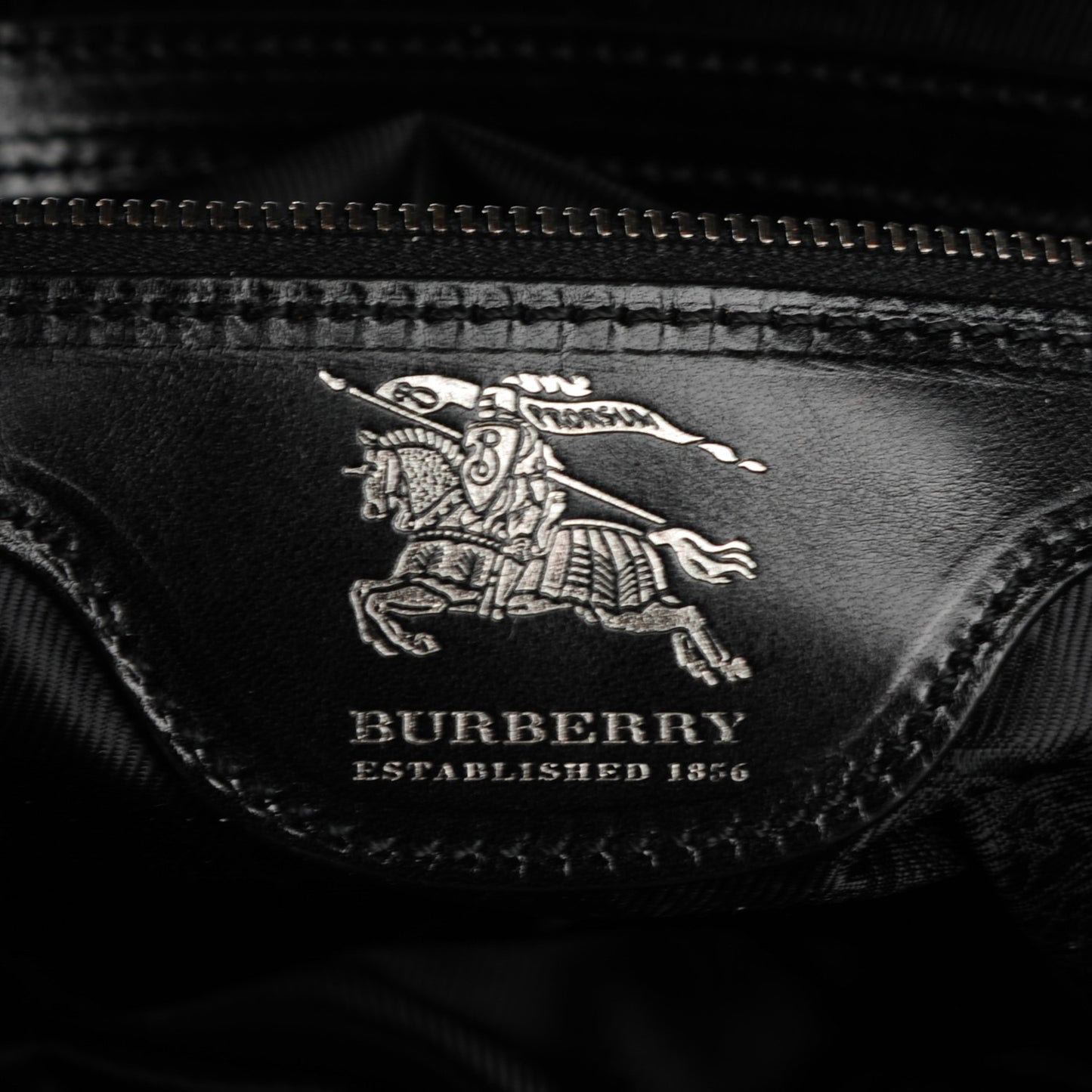 Prorsum Calfskin Studded Knight Satchel Black