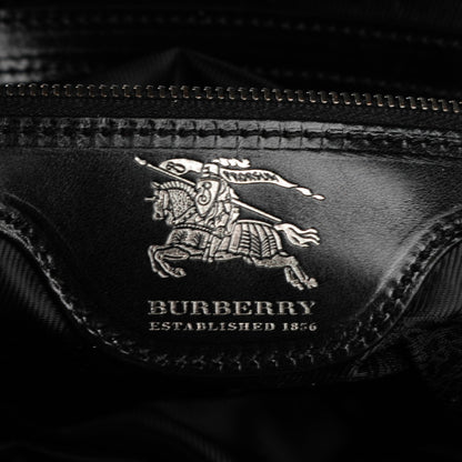 Burberry Prorsum Calfskin Studded Knight Satchel Black 6 of 8