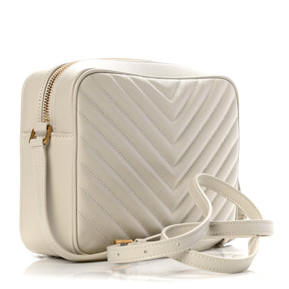 Saint Laurent Calfskin Matelasse Monogram Lou Camera Bag Crema Soft 4 of 10