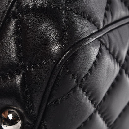 Chanel Lambskin Quilted Large Easy Carry Shopping Tote Black 12 of 12