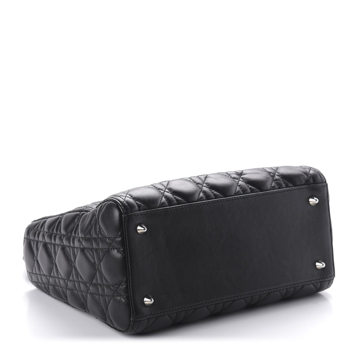 Lambskin Cannage Medium Lady Dior Black