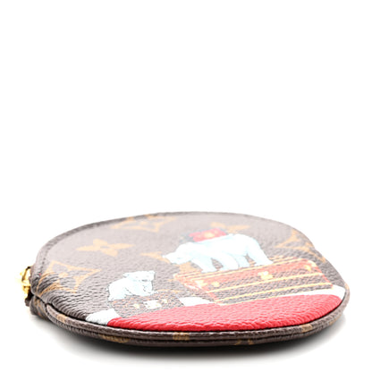 Louis Vuitton Monogram 2017 Christmas Animation Round Coin Purse 4 of 8