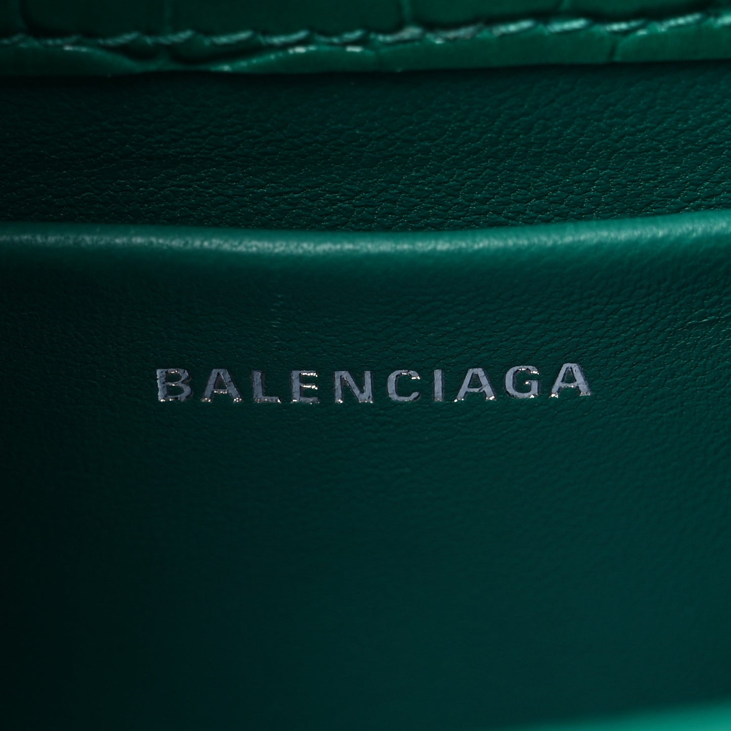 Shiny Super Supple Calfskin Crocodile Embossed Small XX Flap Stretch Bag Jade
