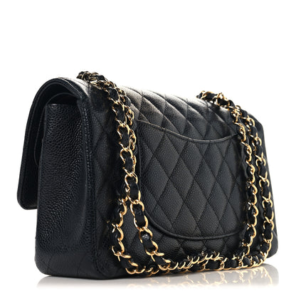 Chanel Caviar Quilted Medium Double Flap Black 3 of 10