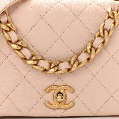 Chanel Caviar Quilted Small Fashion Therapy Flap Bag Beige 8 of 10