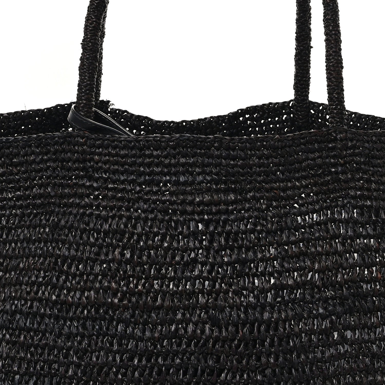 The Row Raffia Oregon Bag Black 1698053 – FASHIONPHILE