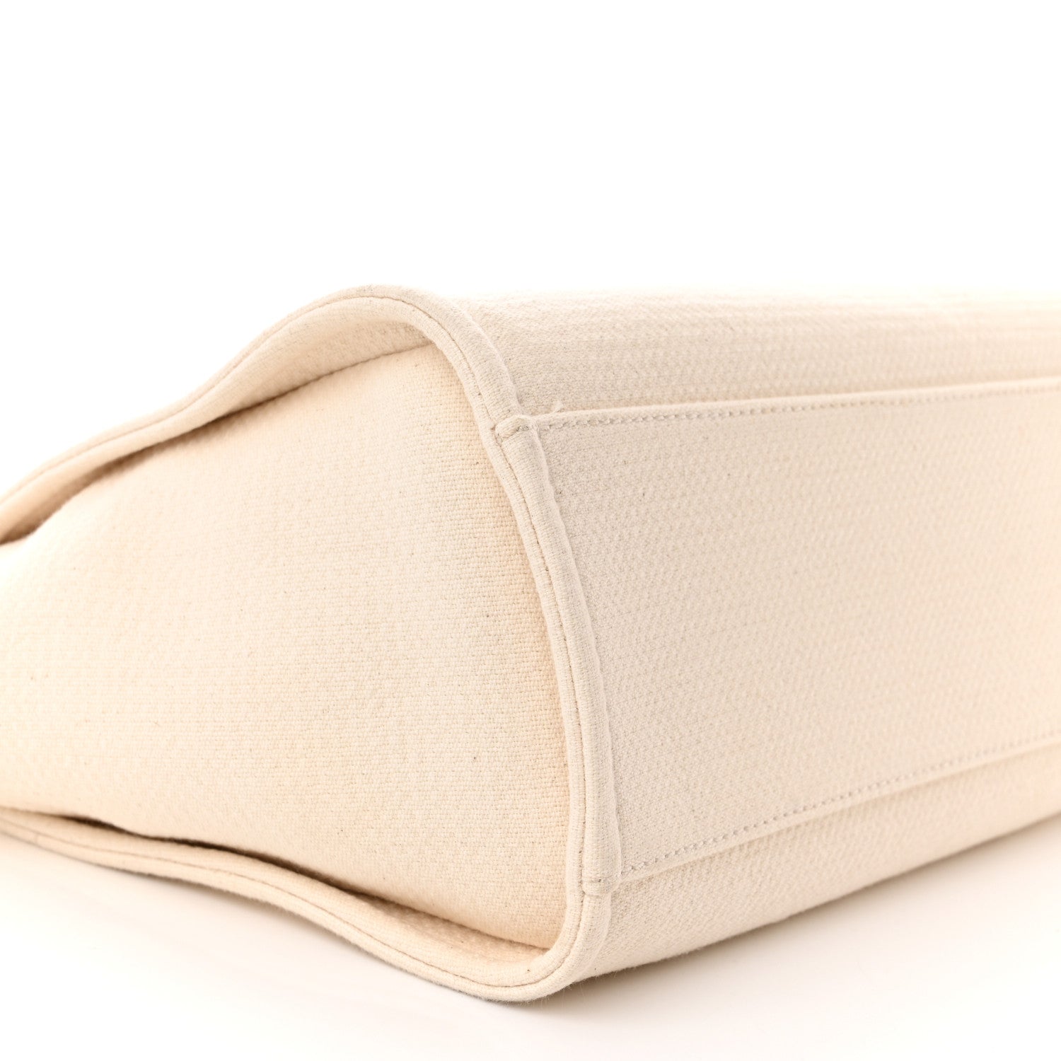 Chanel Mixed Fibers Small Deauville Tote White 9 of 10