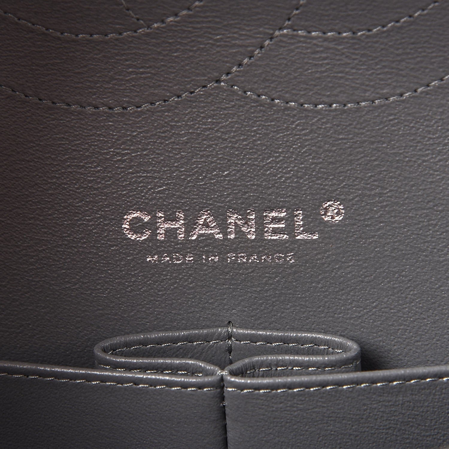 Chanel Caviar Quilted Jumbo Double Flap Grey 7 of 9
