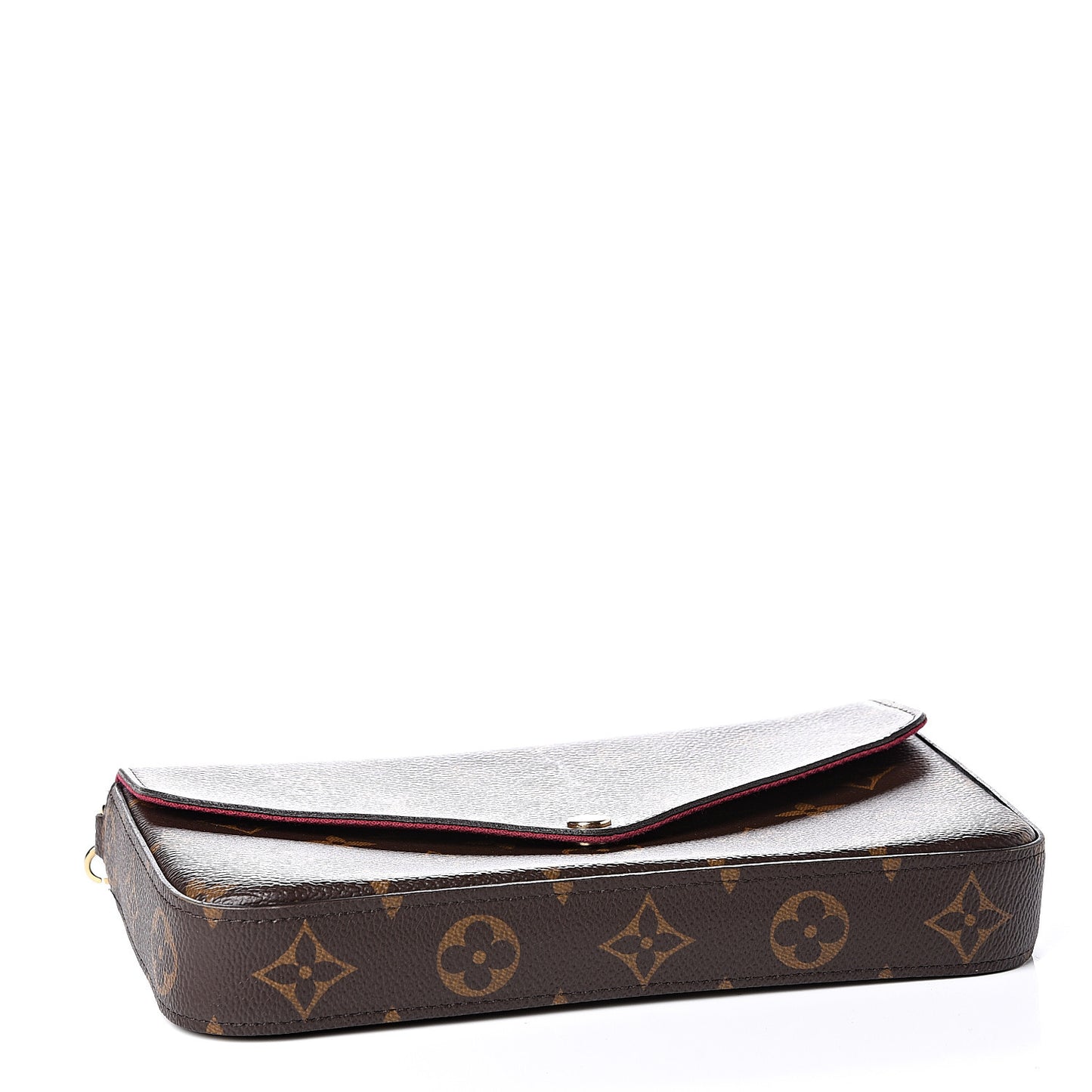 Monogram Pochette Felicie Chain Wallet Fuchsia