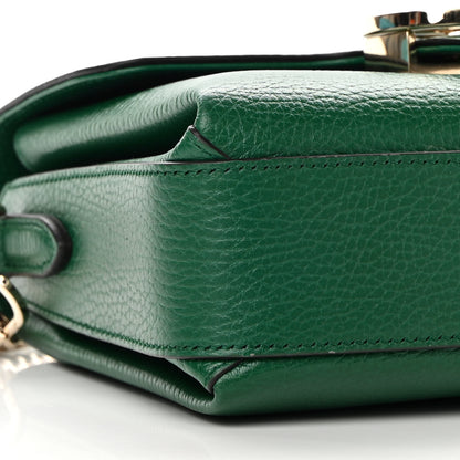 Gucci Dollar Calfskin Interlocking G Crossbody Bag Emerald 9 of 12