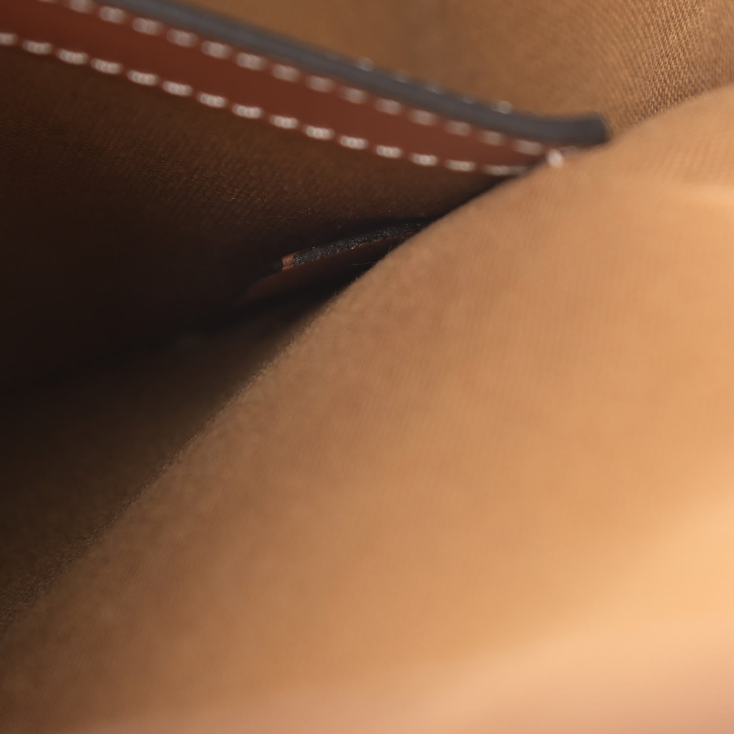 Celine Triomphe Canvas Medium Folco Bag Tan 7 of 11