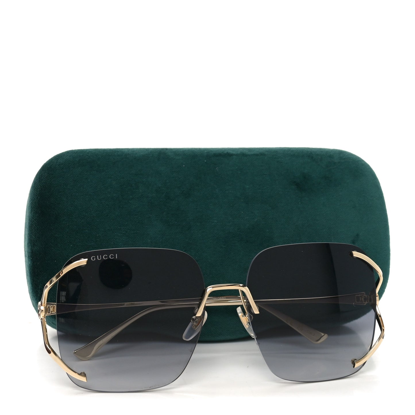 Oversized Sunglasses GG0646S Gold Black