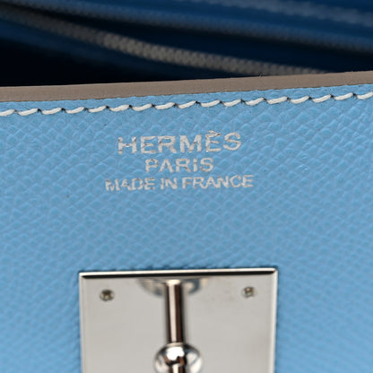 Hermes Epsom Candy Birkin 35 Celeste Mykonos 5 of 11