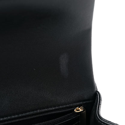 Chanel Lambskin Quilted Mini Top Handle Rectangular Flap Black 10 of 11