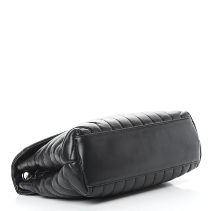 Saint Laurent Calfskin Y Quilted Monogram Medium Loulou Chain Satchel Black 5 of 17