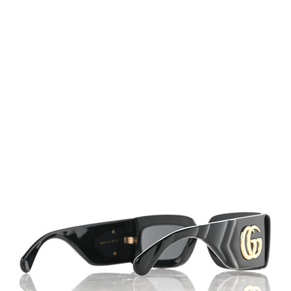 Gucci Acetate Rectangular Sunglasses GG0811S Black 4 of 9