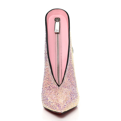 Christian Louboutin Crystal Suede A.B Stiletto Charm Clutch Pink Metallic 7 of 7